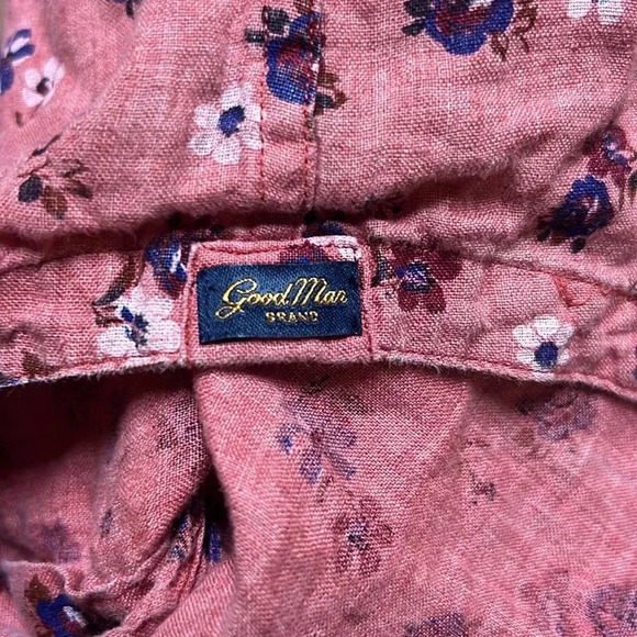 Good Man Brand Linen Camp Shirt Size L - Picture 5 of 8